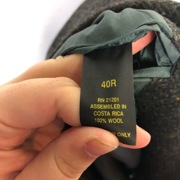 Farah Westernwear sz 40r dark blazer wool 2 button - Picture 8 of 8